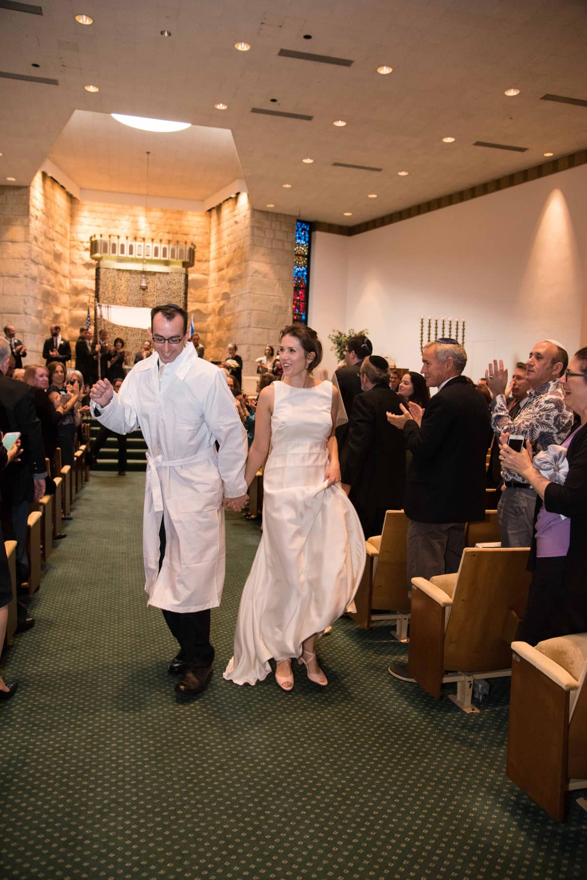 Beth-El-New-Rochelle-New-York-Wedding-Consevative-Dancing-Up-Isle-Bride-Groom