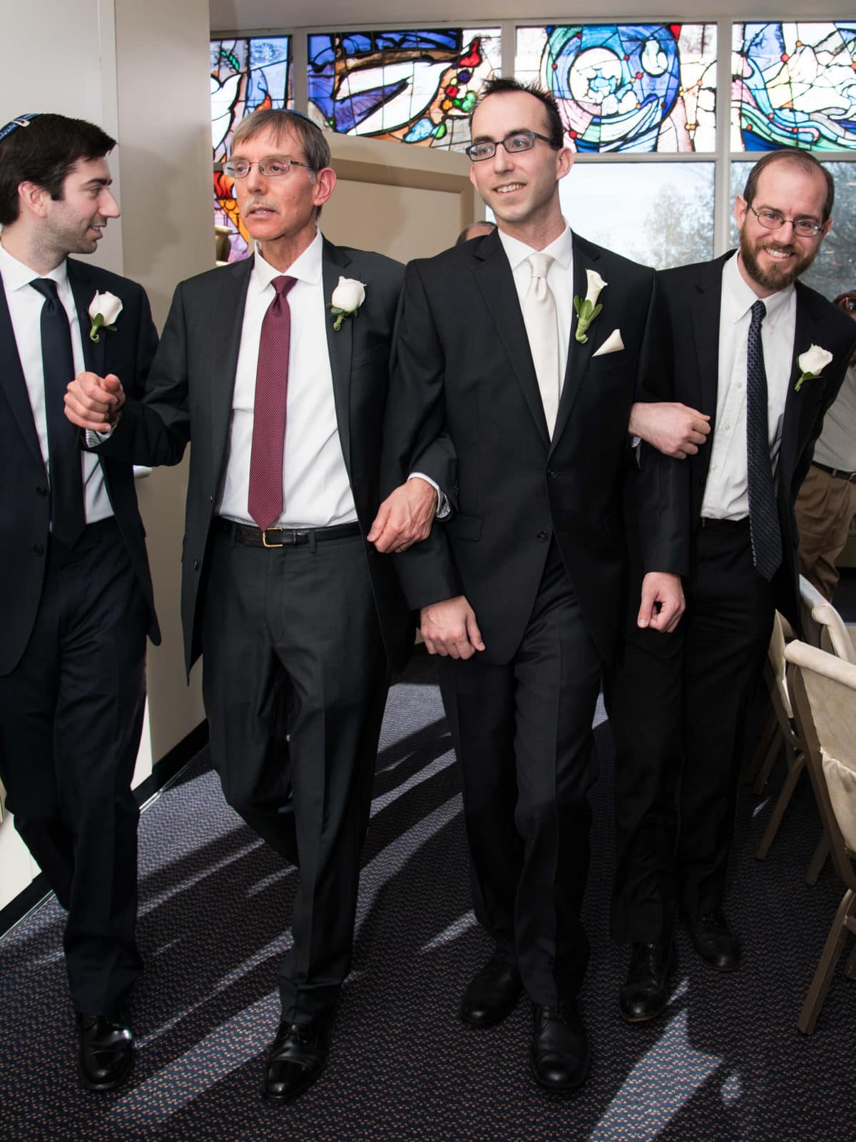 Wedding-Beth-El-New-Rochelle-New-York-Consevative-Groom-Father-Brothers